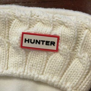 Hunter Boot white socks